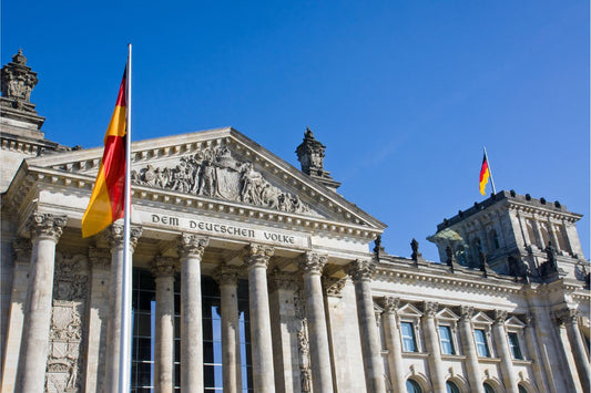 Bandeira alemã no Reichstag  