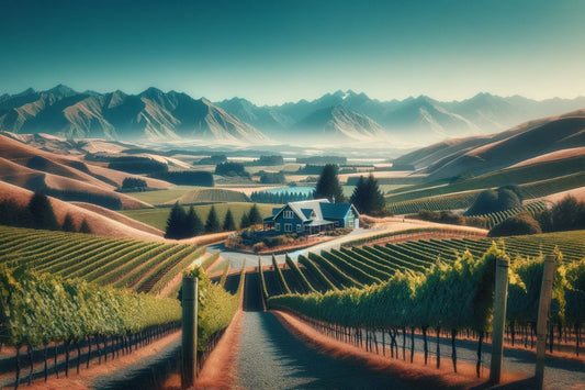 Uma vinha na Nova Zelândia