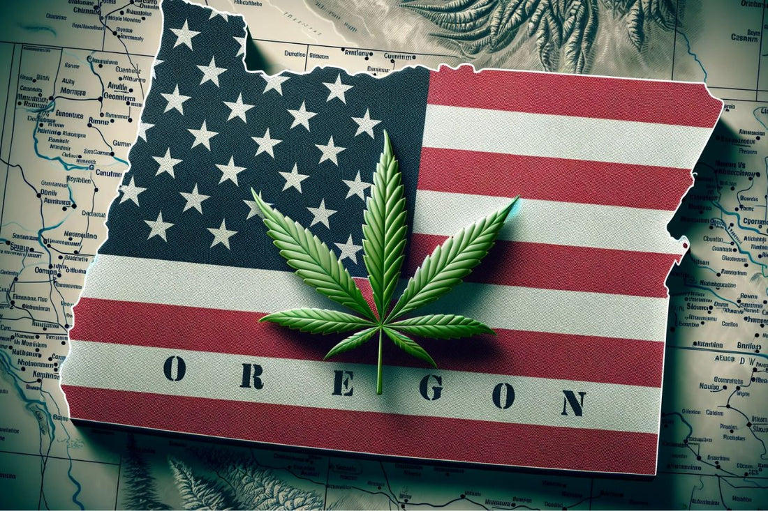 Bandeira dos EUA, Cannabis, Oregon