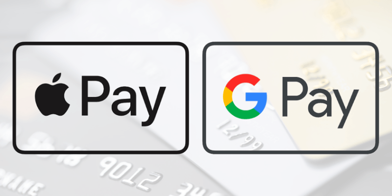 Aceitamos agora o Apple Pay e o Google Pay