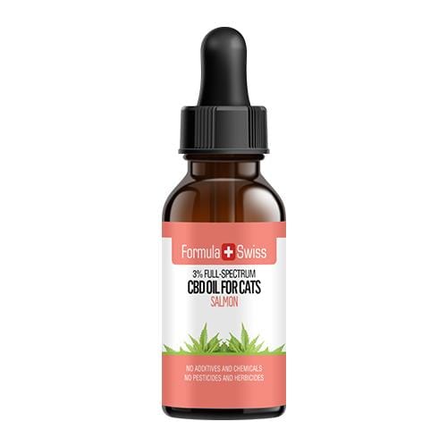 Gatos Óleo CBD em Óleo MCT com Aroma de Salmão