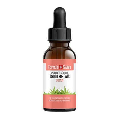 Gatos Óleo CBD em Óleo MCT com Aroma de Salmão