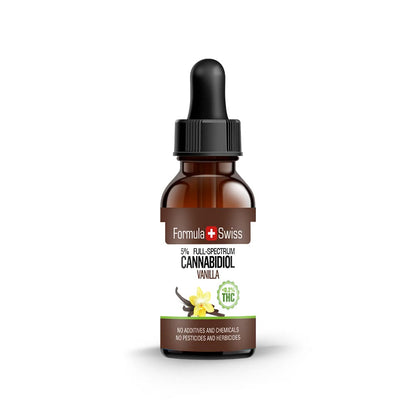 Óleo CBD em óleo de baunilha 0,2% THC