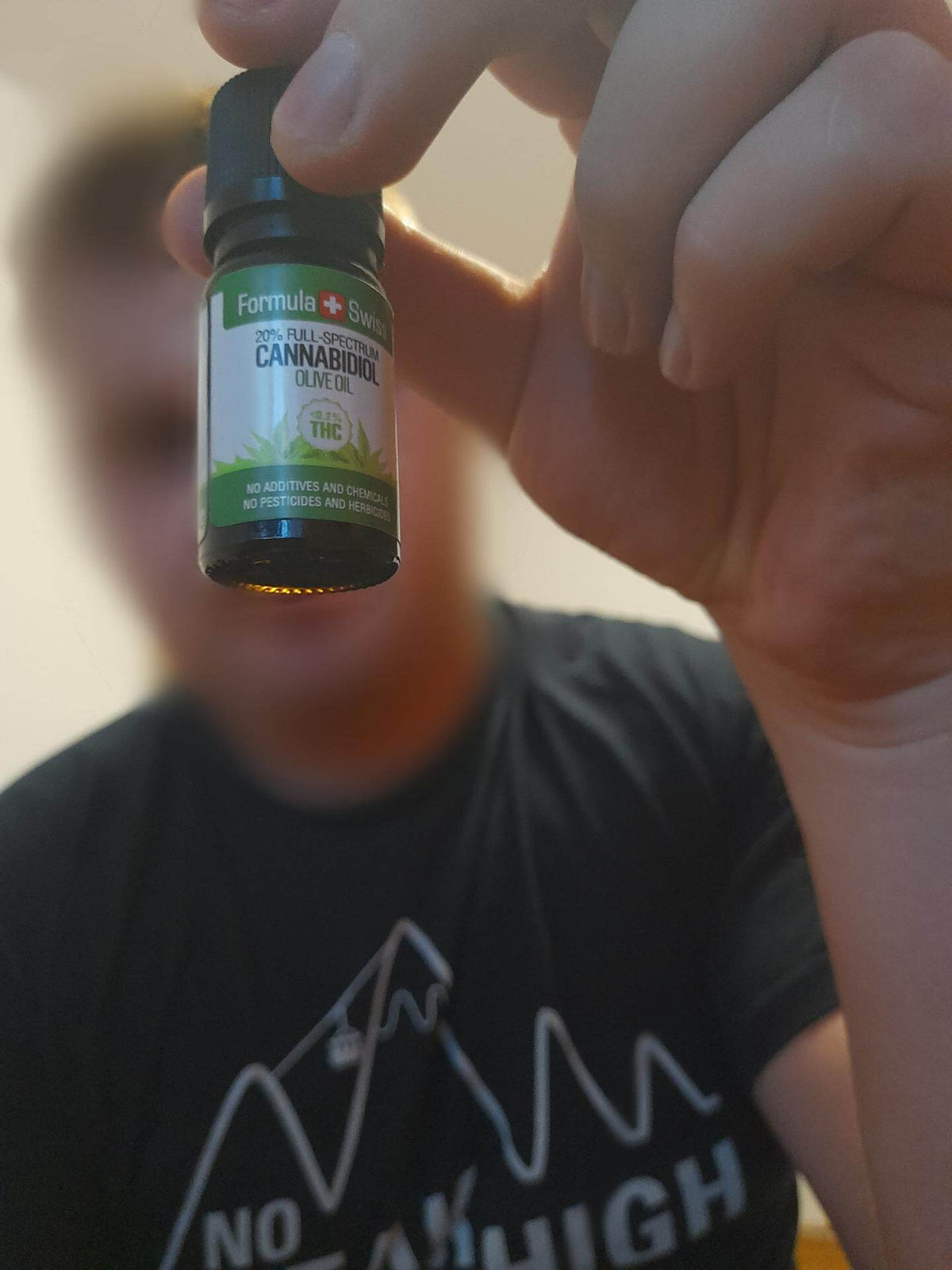 Óleo de CBD em azeite da Formula Swiss