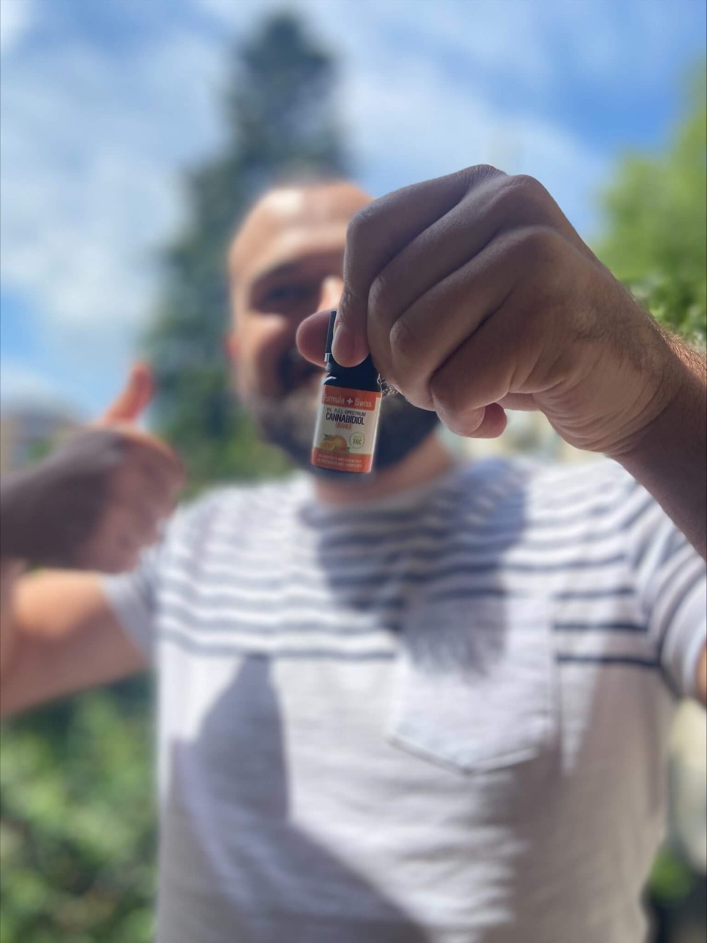Fórmula Swiss Organic CBD Oil em óleo de laranja