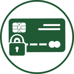 CBD logótipo de pagamento seguro