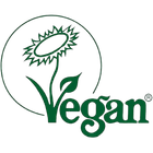 Logotipo vegano suíço da Fórmula com um design verde de girassol e folha.