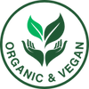 Feito com cânhamo orgânico e ingredientes veganos