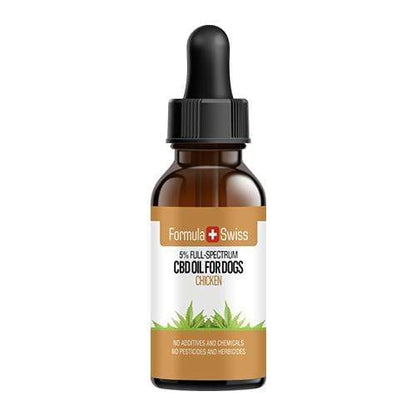Óleo CBD em óleo MCT com aroma de frango para cães